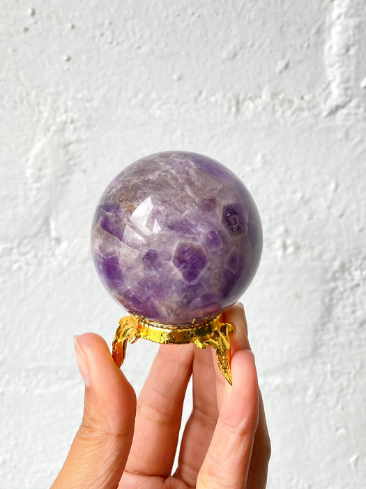 Chevron Amethyst Sphere AS3 with stand