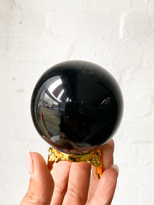 Black Obsidian Sphere BO4