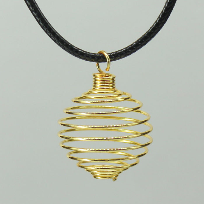 Spiral Cage - Gold Colour Soft 10pc