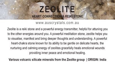 Zeolite Info Card 25pc pack