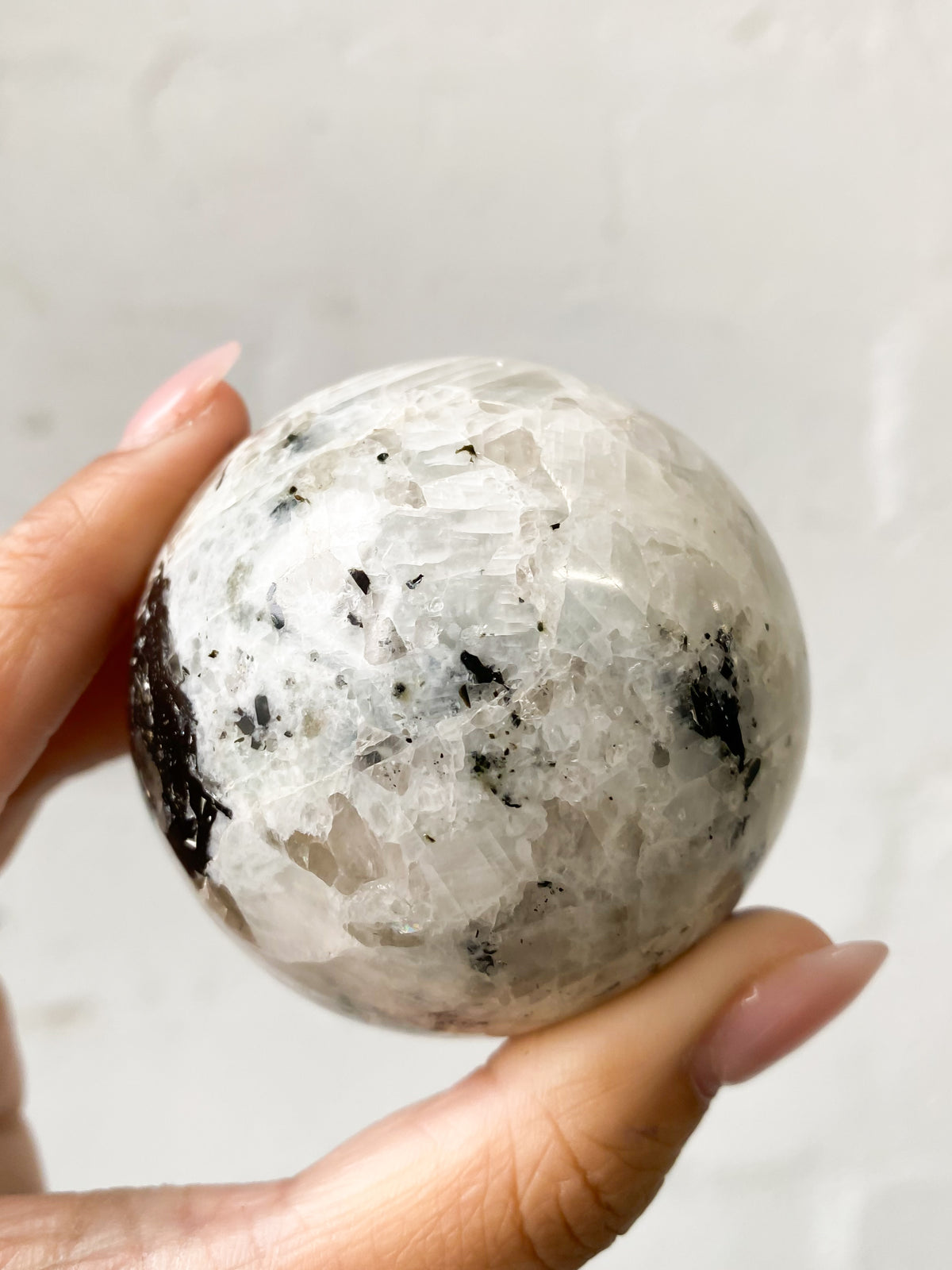 Rainbow Moonstone Sphere RM5 — Aus Crystals