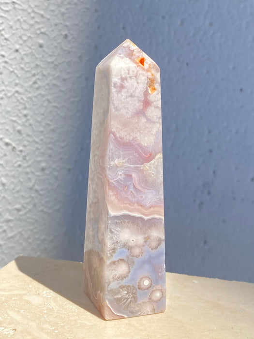 Flower Agate Crystal Tower FA22
