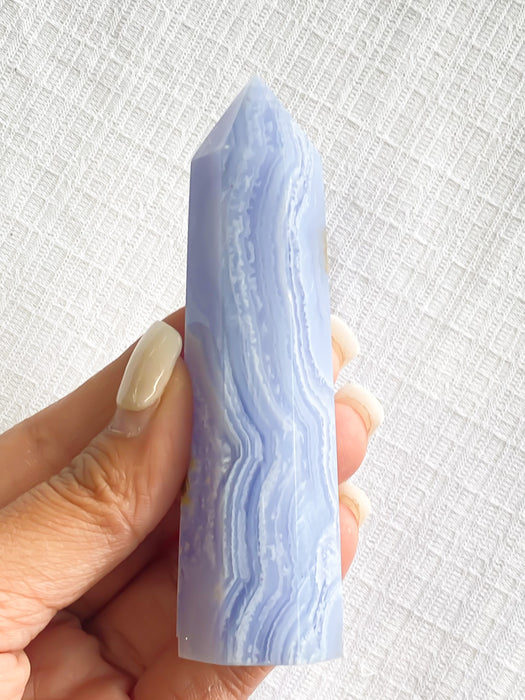 Blue Lace Agate Tower BLA7