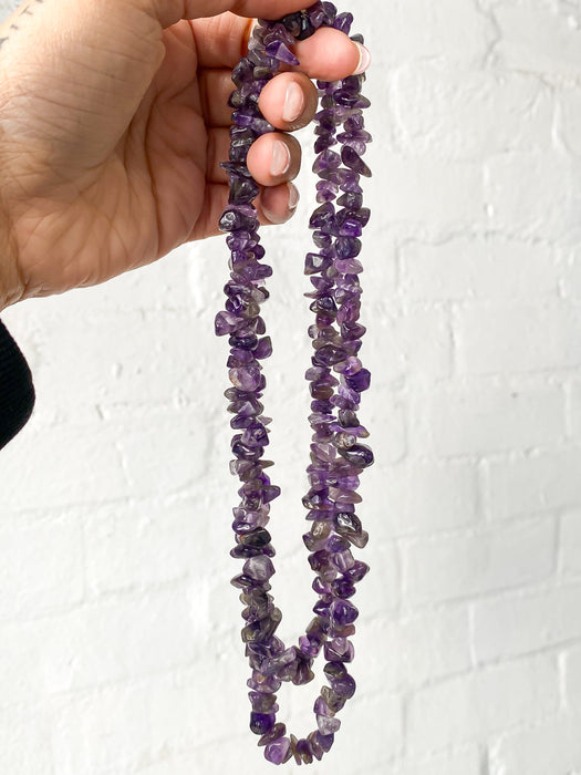 Amethyst Chip Necklace 1pc