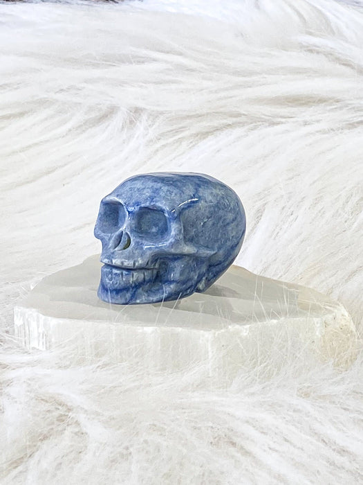 Blue Quartz Skull - Small