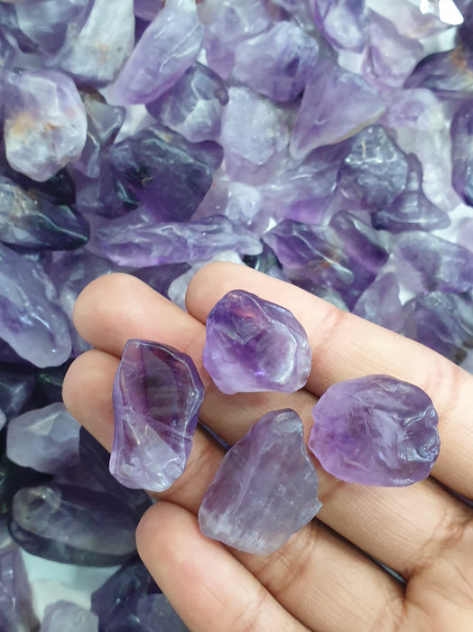 Chevron Amethyst Freeform Tumbled Small