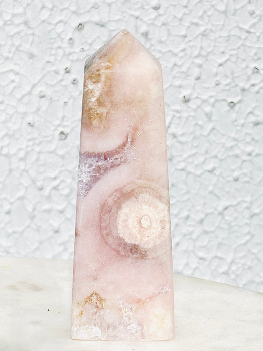 Flower Agate Crystal Tower FA15