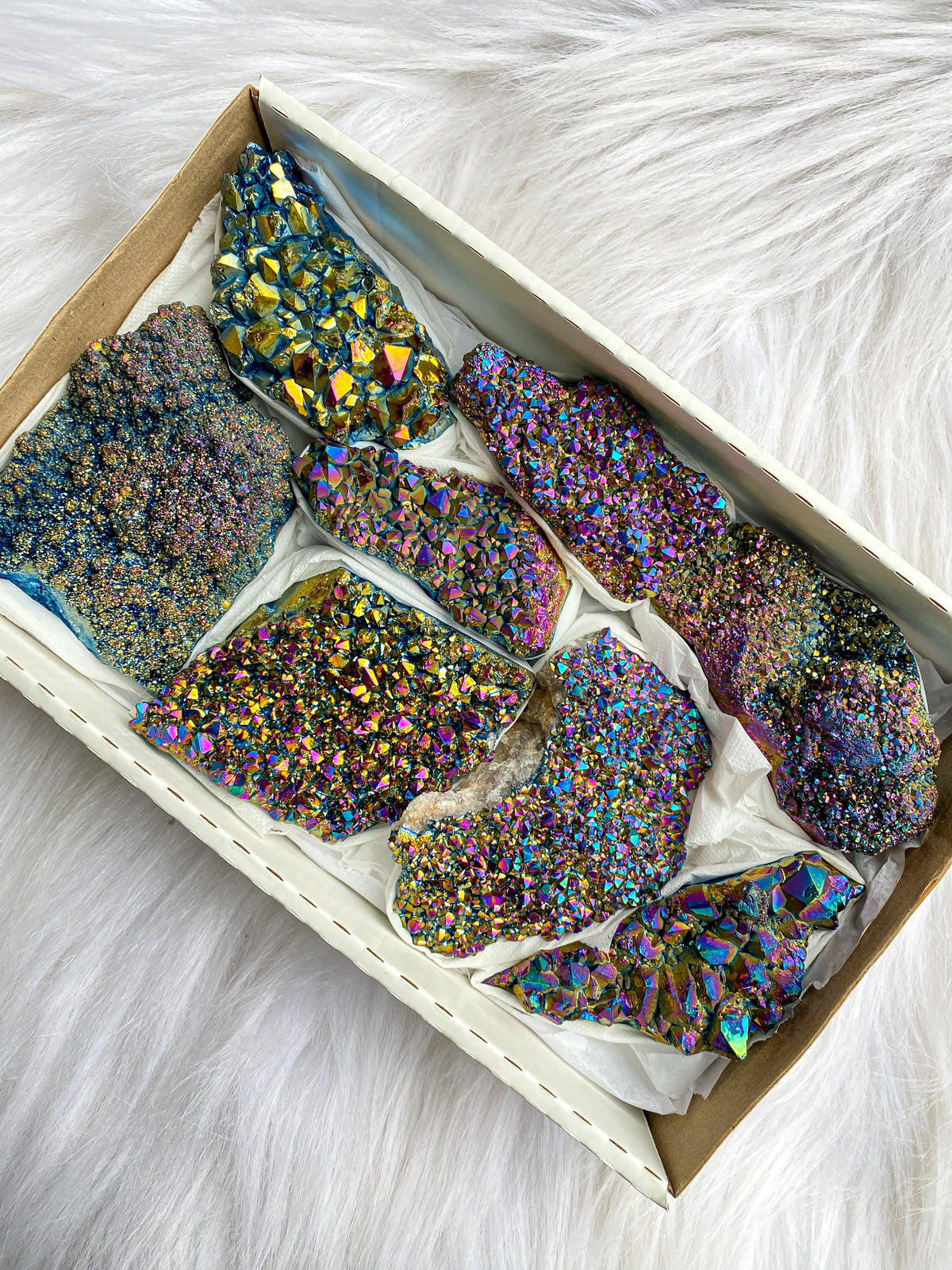 Dark Aura Crystals Box Raw — Aus Crystals
