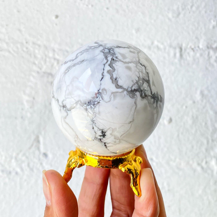 White Howlite Sphere WS8