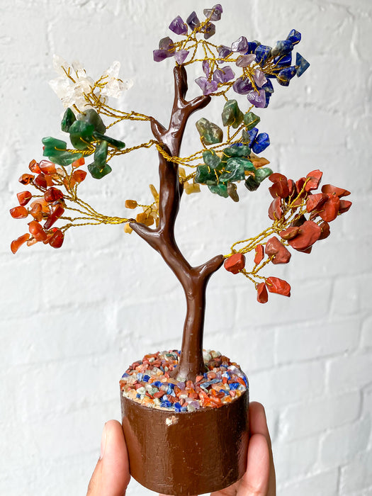 7 Chakra Tree- Large Brown