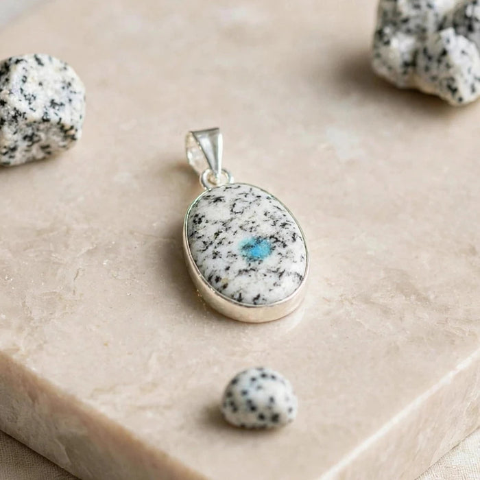 K2 Crystal Sterling Silver Pendant CJ26