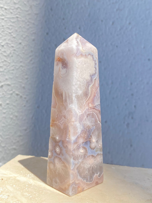 Flower Agate Crystal Tower FA22