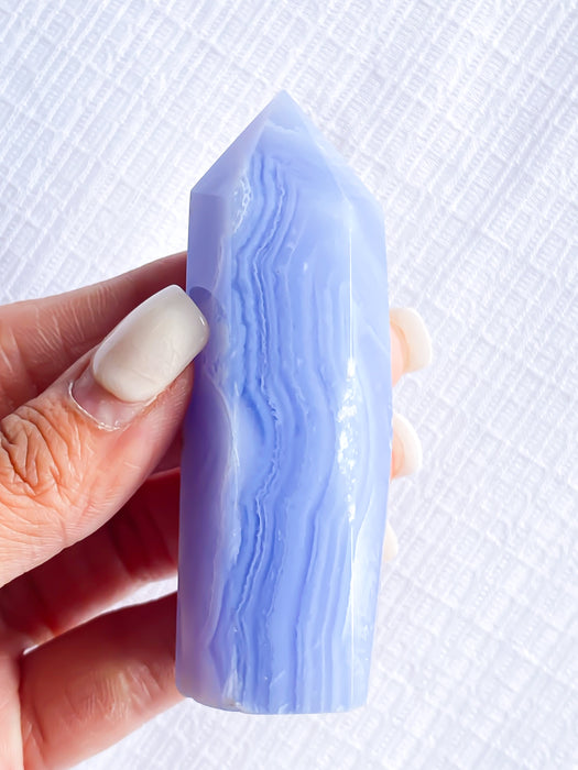 Blue Lace Agate Tower BLA1