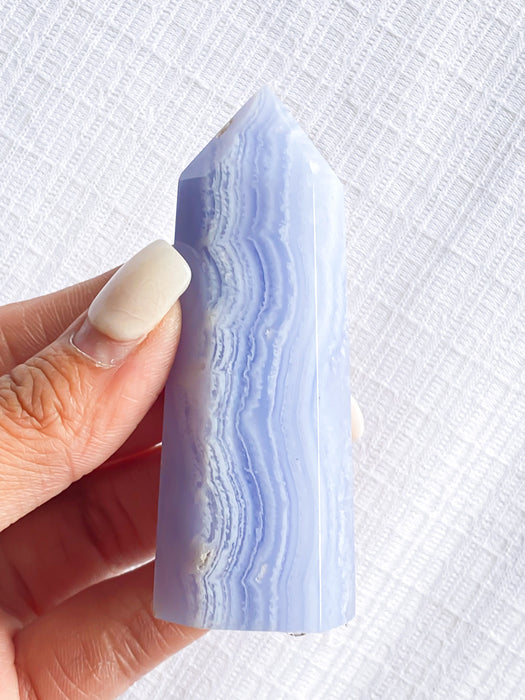 Blue Lace Agate Tower BLA4