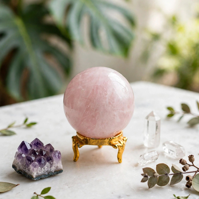 Rose Quartz Sphere RQS010