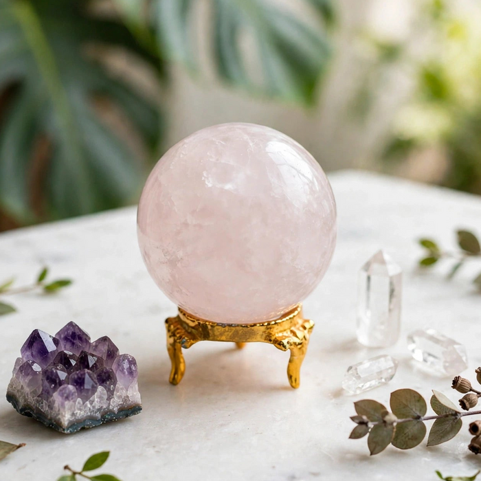 Rose Quartz Sphere RQS07