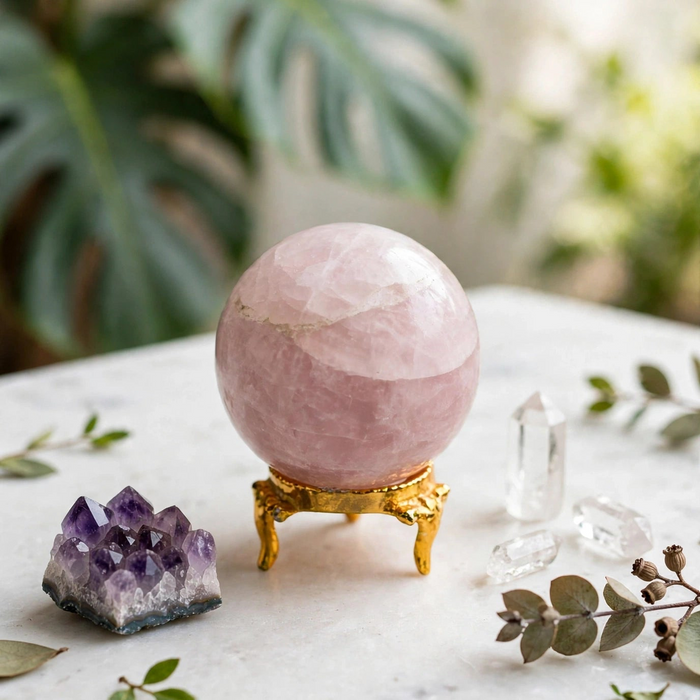 Rose Quartz Sphere RQS09