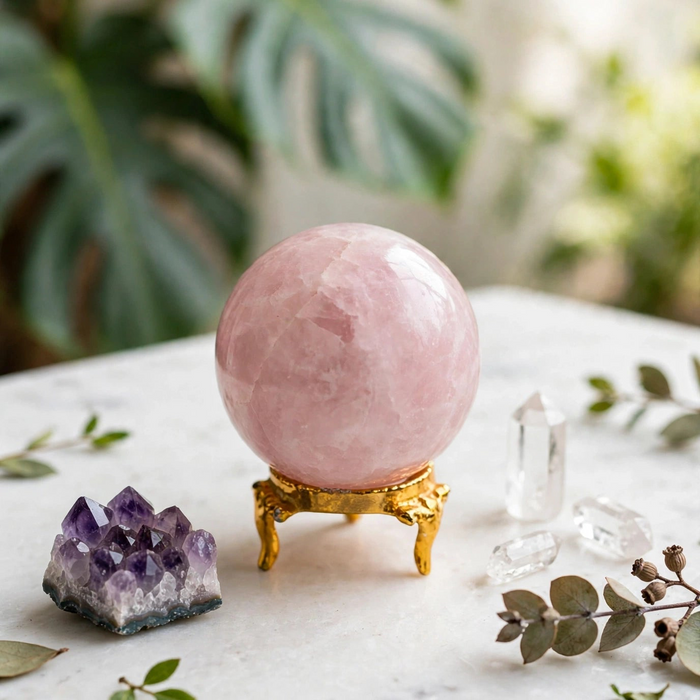Rose Quartz Sphere RQS011