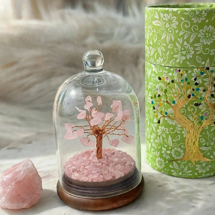Rose Quartz Crystal Tree