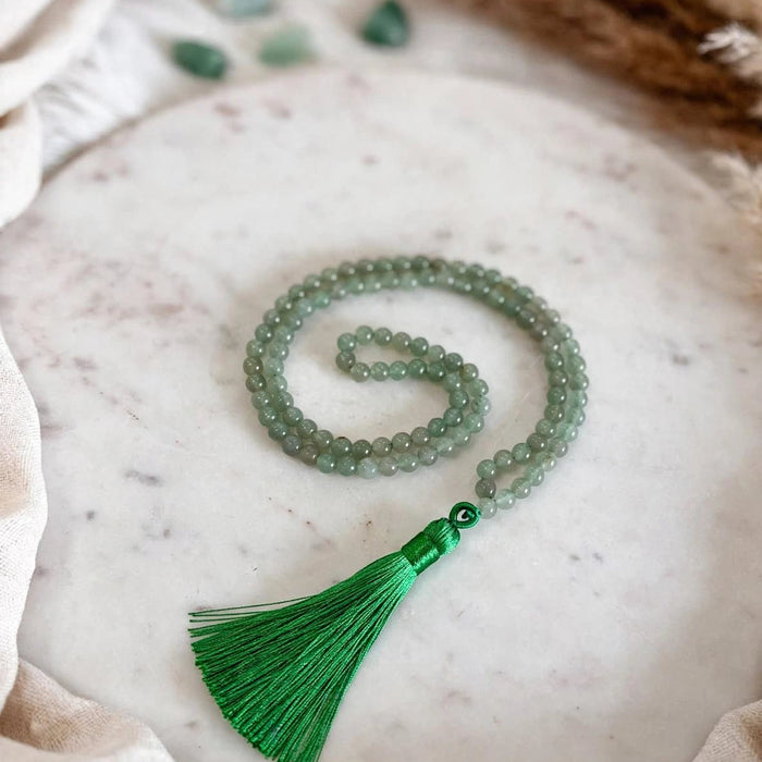 Green Aventurine Mala Beads - 6mm
