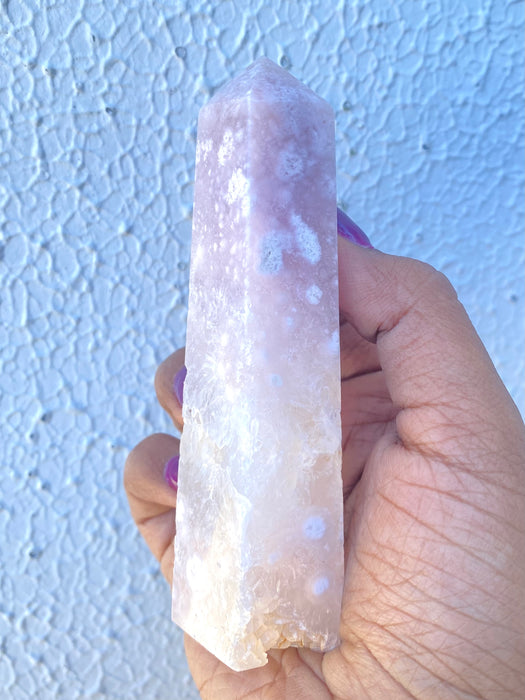 Flower Agate Crystal Tower FA25
