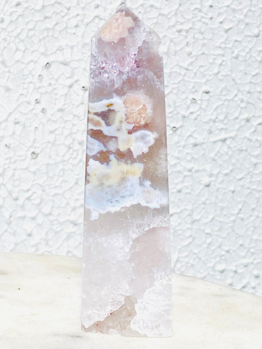 Flower Agate Crystal Tower FA12