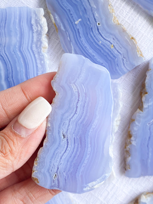 Blue Lace Agate Slice