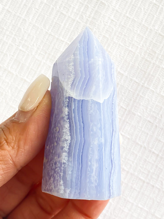 Blue Lace Agate Tower BLA10