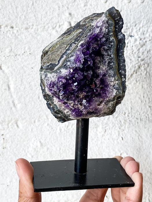 Amethyst Cluster On Stand ACM58
