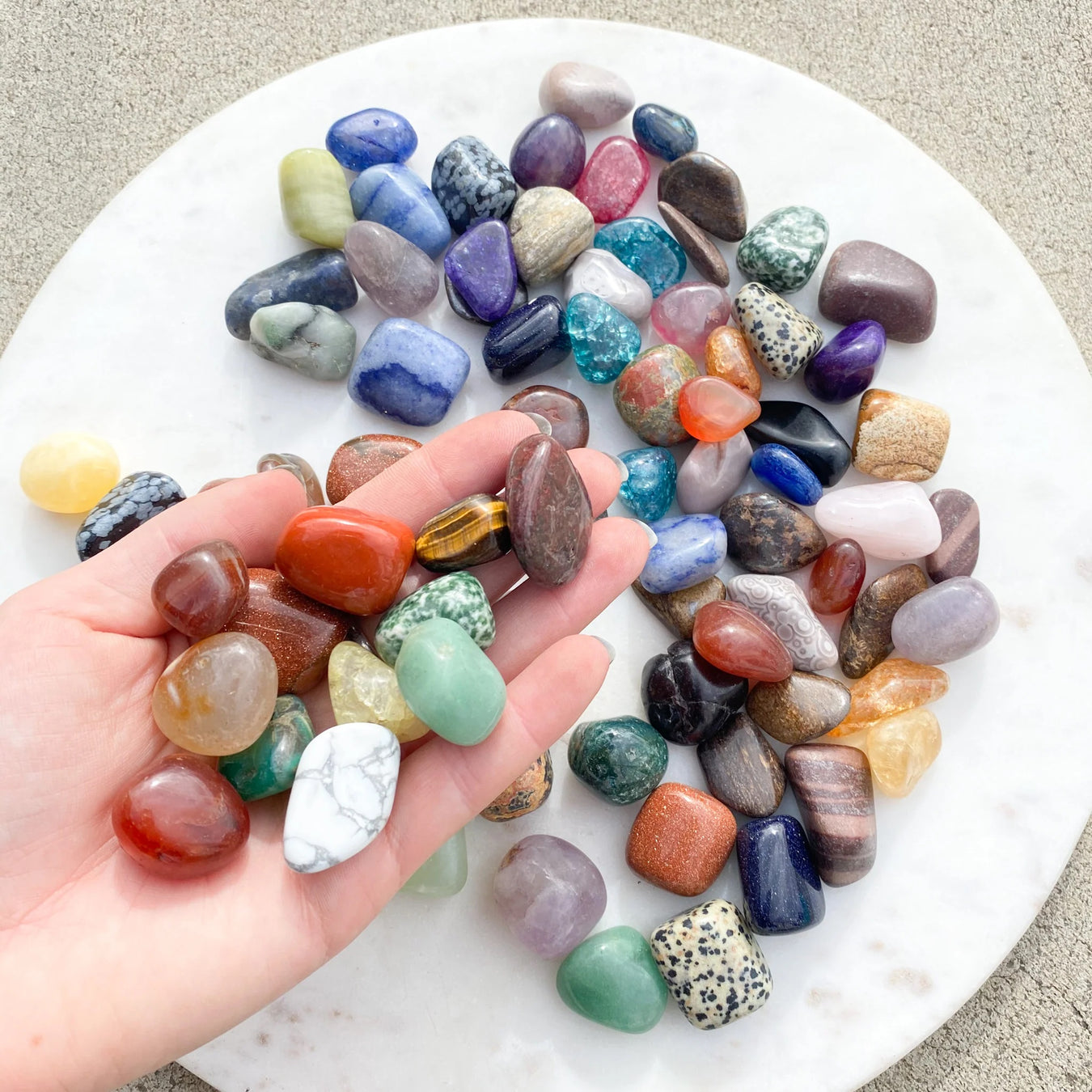 tumbled stones