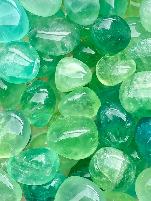 Green Fluorite Tumbled Stones 1Pc