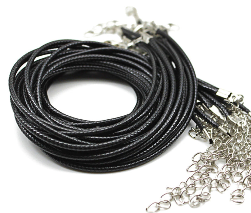 Black thread Necklace 65cm