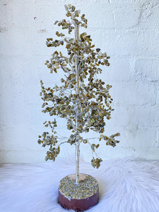 Labradorite Tree - Large Silver