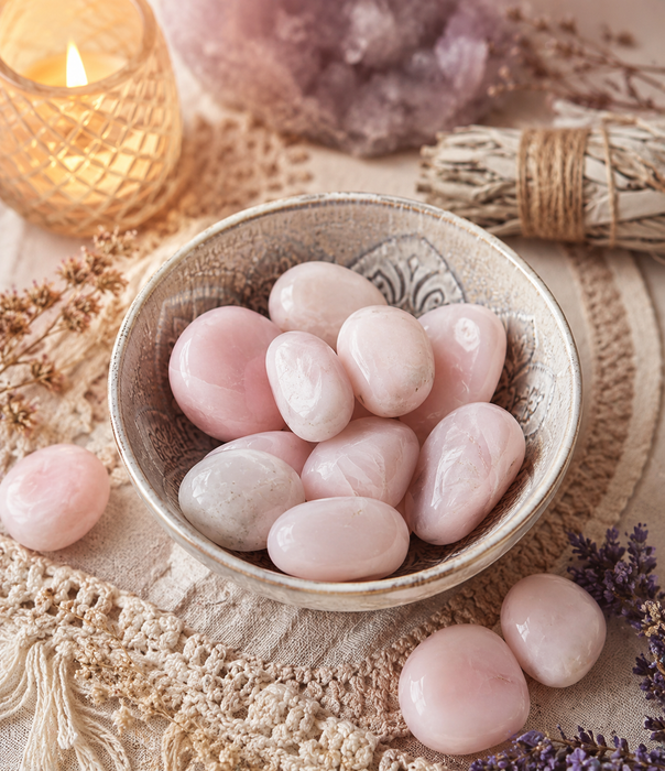 Mangano Calcite Tumbled Stone- 1pc