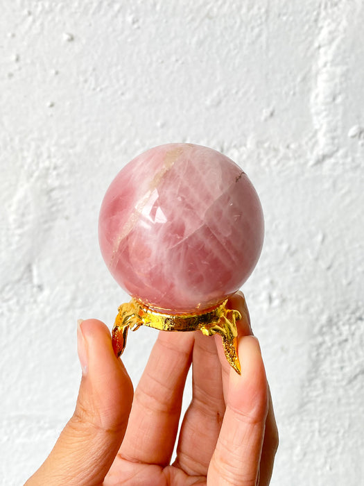 Rose Quartz Sphere RS8 with stand