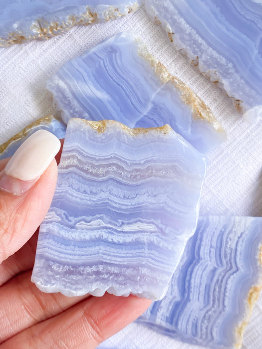 Blue Lace Agate Slice