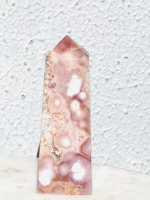 Flower Agate Crystal Tower FA14