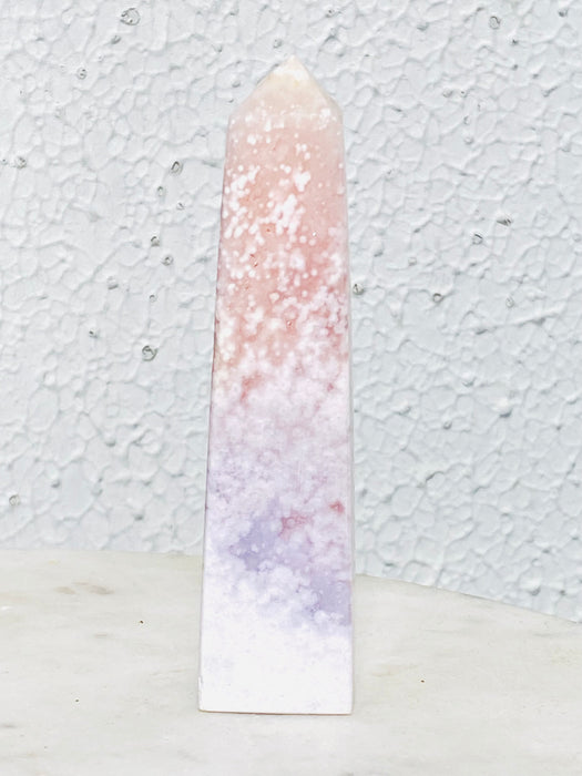 Flower Agate Crystal Tower FA09