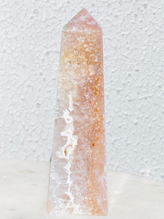 Flower Agate Crystal Tower FA10