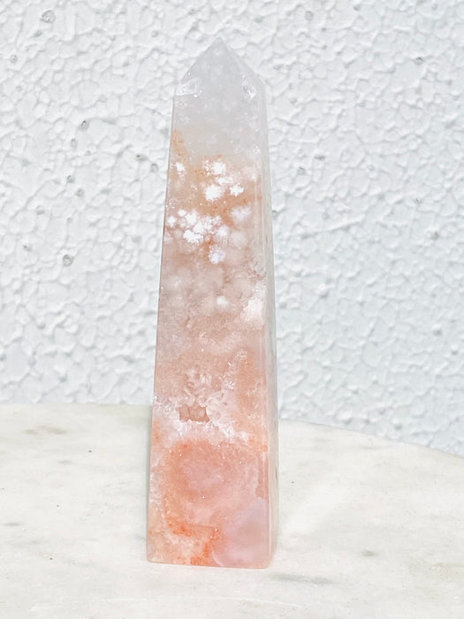 Flower Agate Crystal Tower FA07