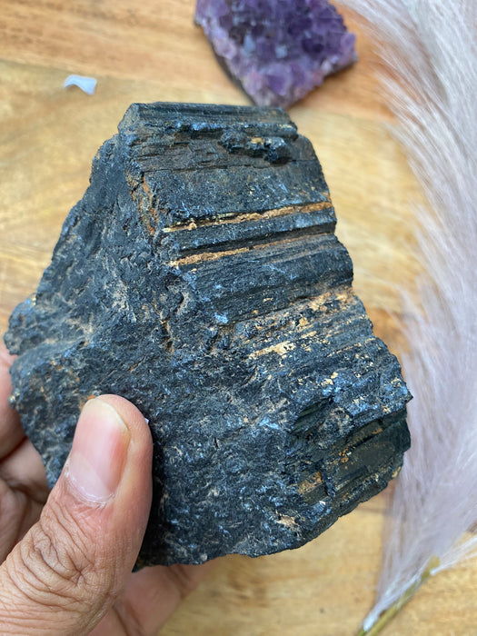 Black Tourmaline Rough BT03