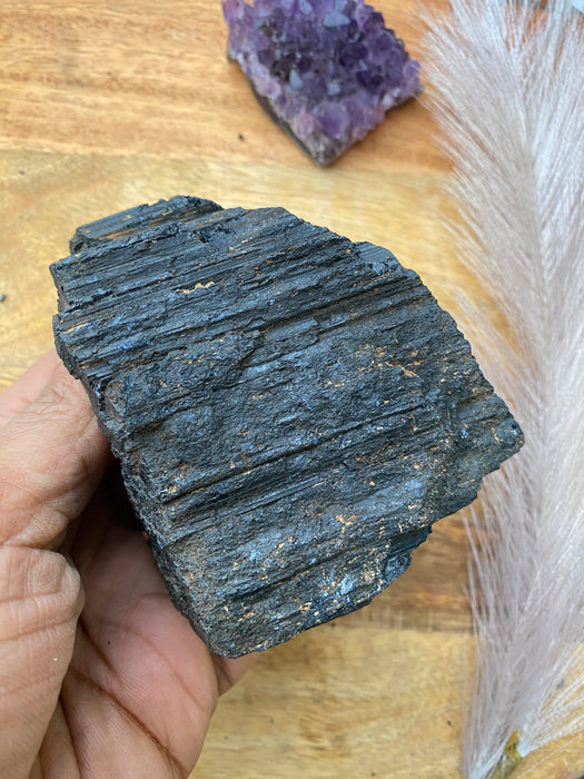 Black Tourmaline Rough BT14