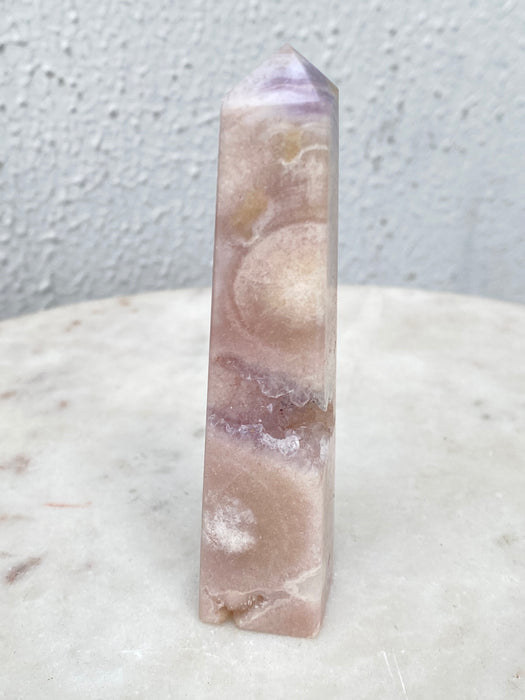 Flower Agate Crystal Tower FA07
