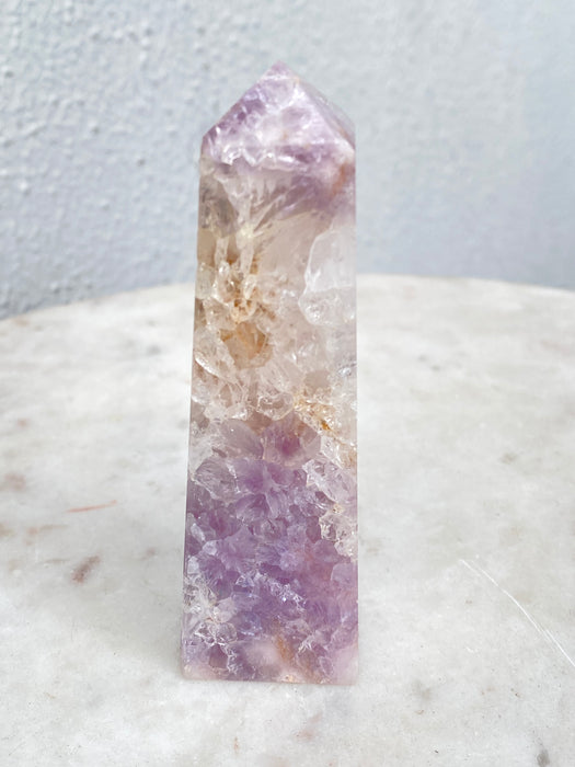 Flower Agate Crystal Tower FA08