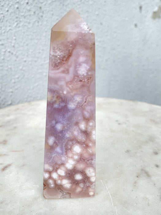 Flower Agate Crystal Tower FA09