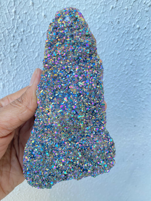 Titanium Aura Quartz Cluster TA01