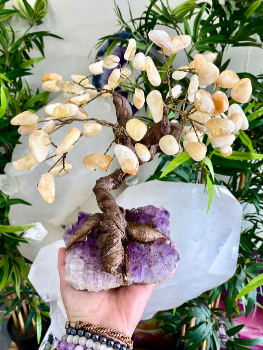 Citrine Bonsai Tree- Large