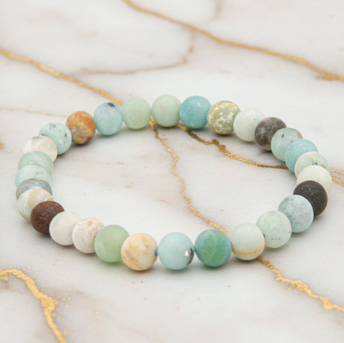 Amazonite Rough Bead Bracelet