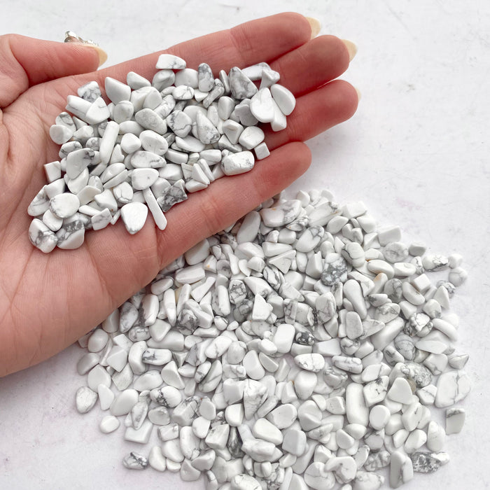 White Howlite Chips 200gm