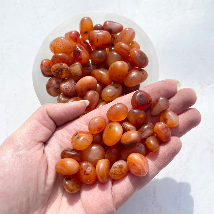 Carnelian Tumbled Stones Small